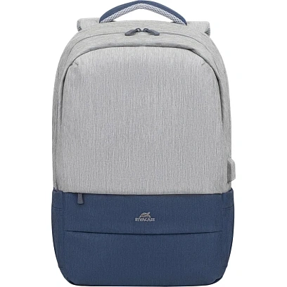 Рюкзак для ноутбука RIVACASE 7567 grey/dark blue 17.3/6