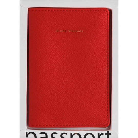 Обложка для паспорта красная 3-619/06