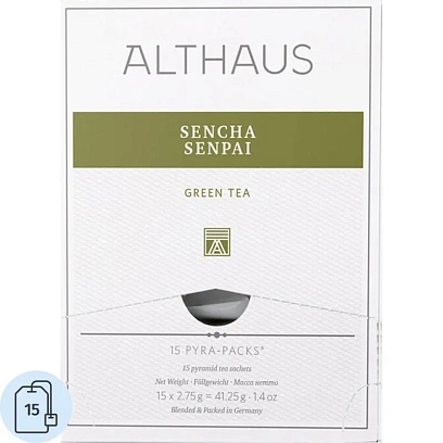 Чай Althaus Sencha Senpai Pira Pack, 15пак TALTHL-P00005