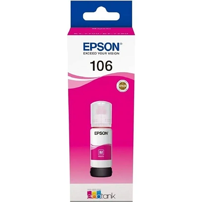 Чернила Epson 106 T00R3 C13T00R340 пу рпурный дляL7160/L7180