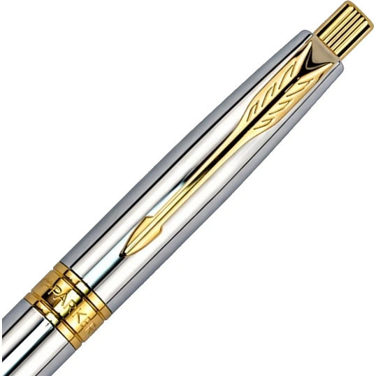 Ручка шариковая Parker Aster shiny chrome GT 1,0мм,кнопочн,синяя,9000019826