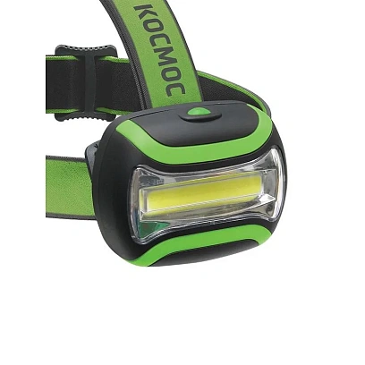 Фонарь налобный светодиодный KOC-H3WCOBLED, 3W COB, широкий