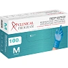 Перчатки нитрил.,н/о, голубой Clinical Program(M) 50п/уп