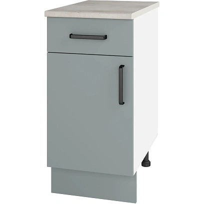 Шкаф SP_стол 400 с 1 ящиком и дверью (911670 233 Фьёрд зелёный)