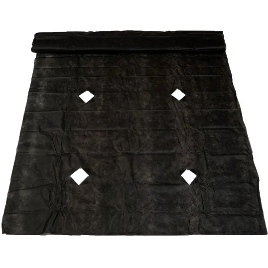 Материал мульчир,с перфор,10x1,6м,плот.80,с УФ-стабилиз,чер,1415668