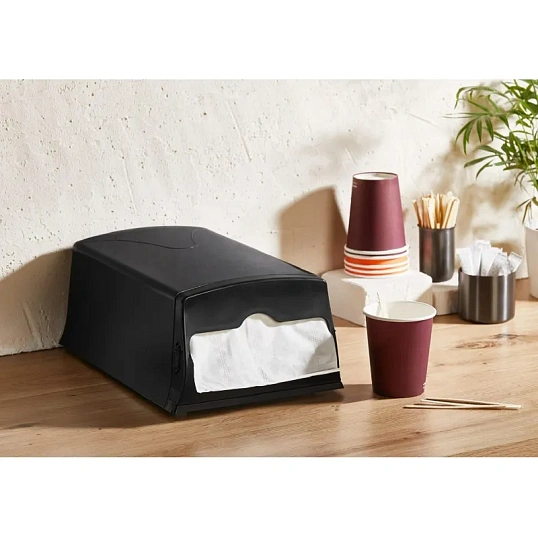 Диспенсер для салфеток Luscan Professional Optima maxline N4 черный