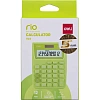 Калькулятор карманный Deli E1122, 12-р, дв.пит., 120x86мм, зеленый