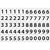 Этикетки самоклеящиеся Цифры 38х23,5 60шт на А4, 20л/уп
