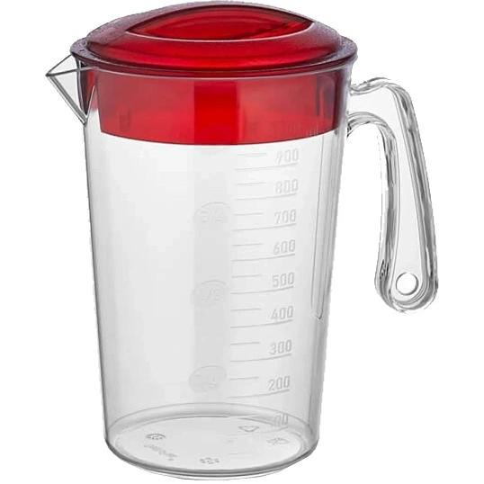 Кувшин мерный 1 л. с крышкой, п/п прозрачн. GP 77189