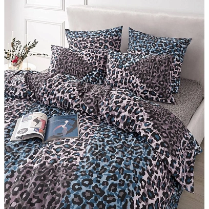 Постельное белье 1,5сп  Поплин (нав.70х70-2шт),Panther