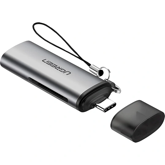 Картридер UGREEN USB-C 3.1 для карт памяти TF / SD (50704)