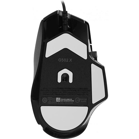 Мышь компьютерная Logitech G502 X черн.25600dpi USB 13but(910-006142)