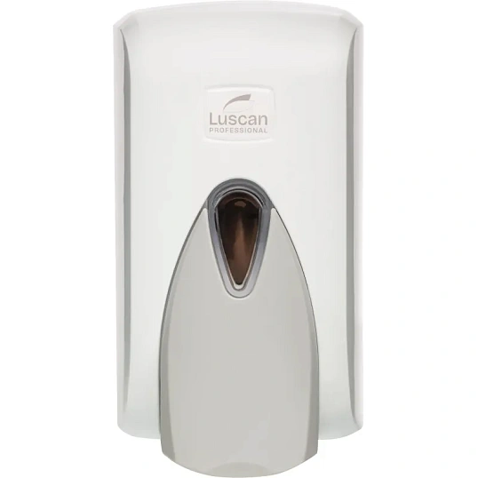 Дозатор для жидкого мыла Luscan Professional 500мл, бело-серый пластик