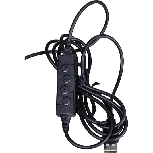 Гарнитура  HWH002 проводные с микрофоном USB 2.0/регулятор/2м