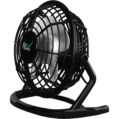 Вентилятор Rix RDF-1500USB бытовой настольный (RDF-1500USB (черный))