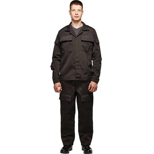 Костюм охранника ло32-КБР черный (48-50) 182-188