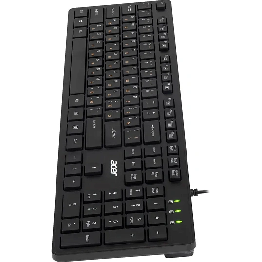 Клавиатура Acer OKW122 черный USB (ZL.KBDEE.00C)