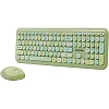 Набор клавиатура+мышь Smartbuy мультимедийный, зеленый (SBC-666395AG-G)
