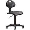 Кресло лабораторное UN_Vito gtsN3 полиур. черн. без подл., крест. пласт.