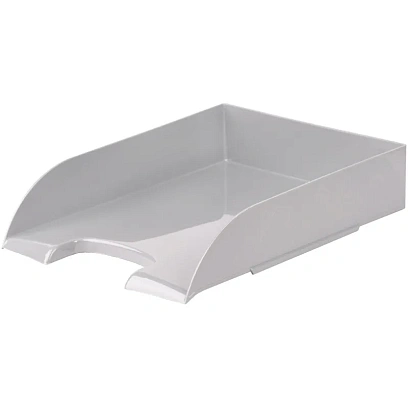 Лоток горизонтальный для бумаг Комус Русская Серия темно-серый