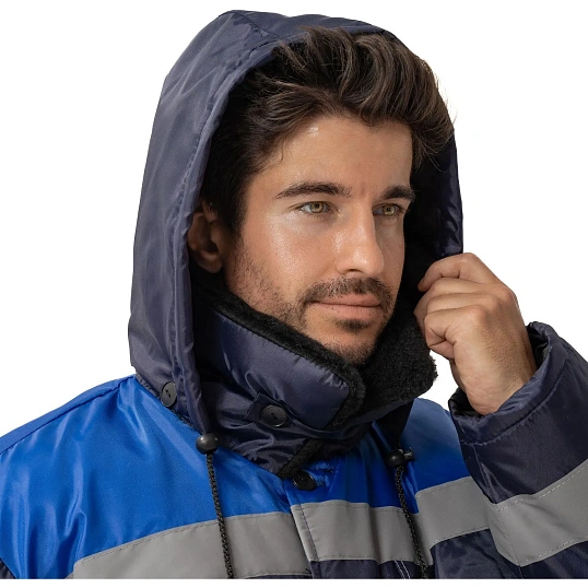 Куртка рабочая зимняя муж з32-КУ син/вас оксф 68-70/194-200 (Арсенал-СП)