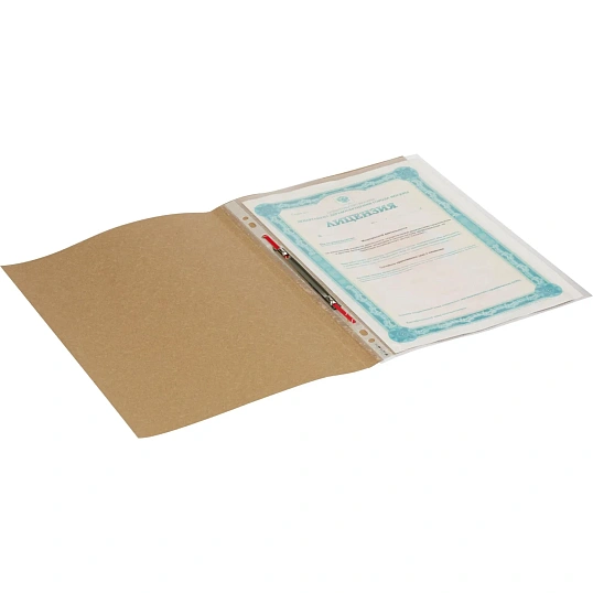 Скоросшиватель картон. ДЕЛО 190-210г/м2 немел, 100 шт/уп