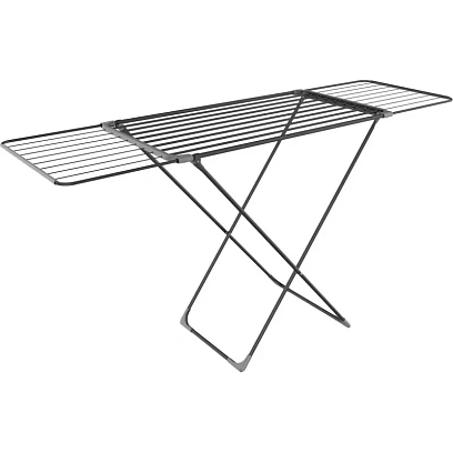 Сушилка Zalger, для белья 18м. напольная, SLIDE черный (300-701)