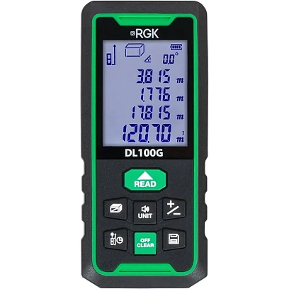 Дальномер лазерный с угломером RGK DL100G (778190)