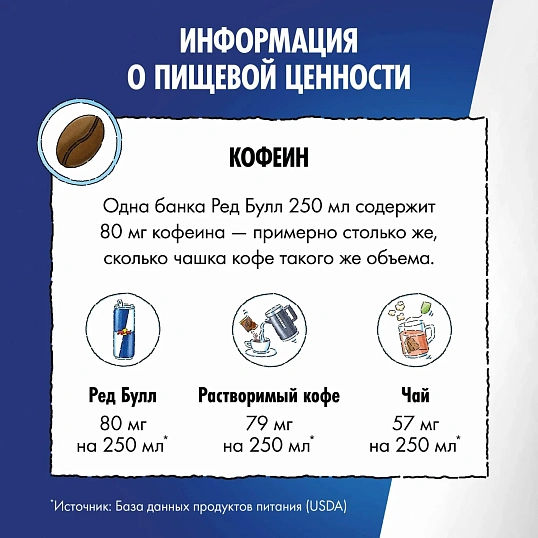 Напиток энергетический  Ред Булл 0,473л