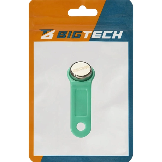 Электронный ключ Bigtech Touch Memory (iButton) DS 1990 зеленый (уп.10шт)