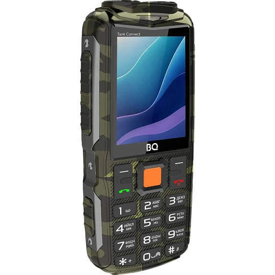 Мобильный телефон BQ 2430L Tank Connect Camouflage+Gunmetal