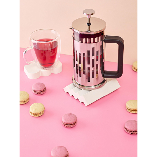 Френч-пресс 600мл Гедуко боросил.стекло, пластик ручка, нерж.сталь (B037)