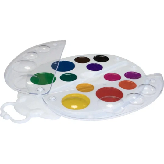 Краски акварельные  Кроха Божья коровка, 12 цв. б/к 32С 2077-08 набор