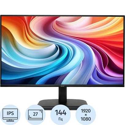 Монитор Acer 27 EK271P6bi (UM.HE1CD.601)16:9, IPS, FHD, 144Hz, VGA,HDMI