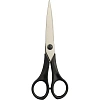 Ножницы Крамет 160мм Soft touch с симметричными ручками, черные Н-088