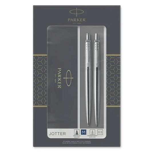 Набор пишущих принадл. PARKER Jotter Stainless Steel шар.ручка+карандаш