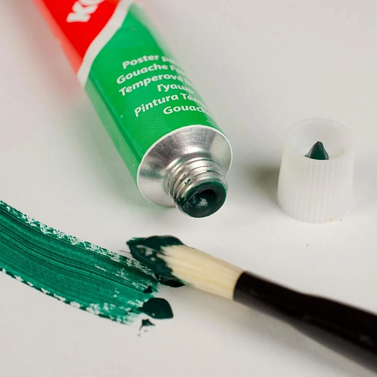 Краски темперные KoresTemperasв пластик.пенале,тюб.12 мл,12цв набор 72412