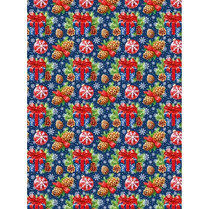 Бумага упаковочная для сувен. продукции с рисунком, 80г/м2 100х70 арт.95240