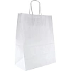 Пакет бумажный 260х150х350 мм, 80 гр/м2,с круч. ручками, белый, 200 шт/уп