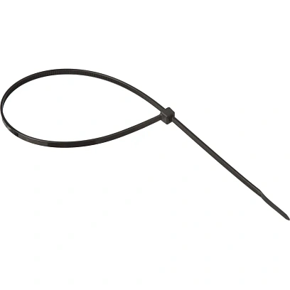Хомут стяжка нейлоновая TOPFORT 4х300 (3,6х300 мм) чёрный 100 шт/уп