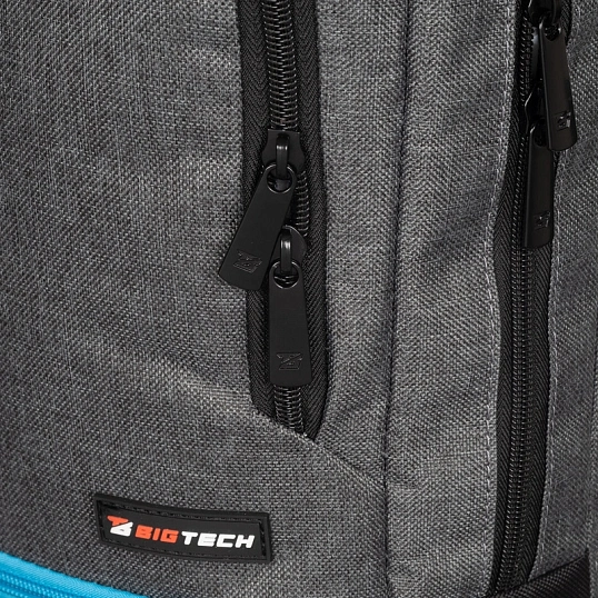Рюкзак для ноутбука BigTech Special 17.3 LBP-BT-03BKGR, черно-серый