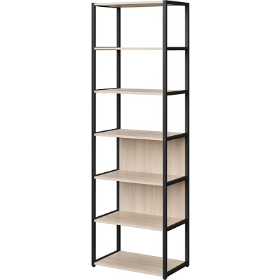 Стеллаж для документов K-Loft  241H024 670х400х2105 дуб сканд/черный