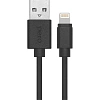Кабель PERO, DC-03, 8-pin Lightning, 2.4А, 1м,  черный