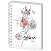 Бизнес-тетрадь 60л,кл,А5,Office Flowers,тв.пер,спир,УФ(СВА5-60OF)