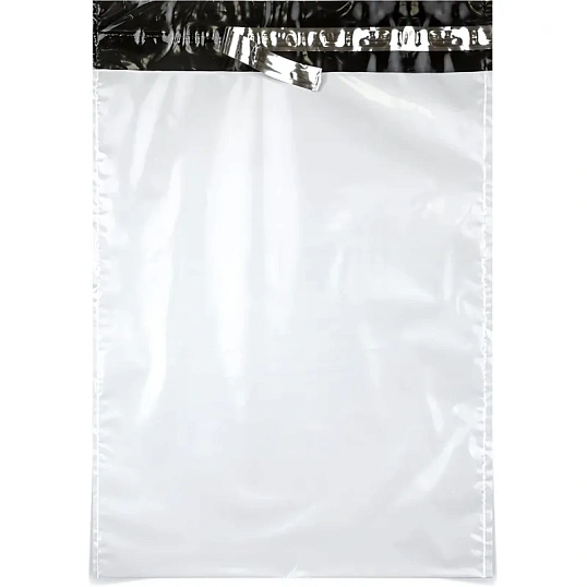 Курьерский пакет, без печати, с карманом,430x500+40, 50 мкм(50шт/уп)