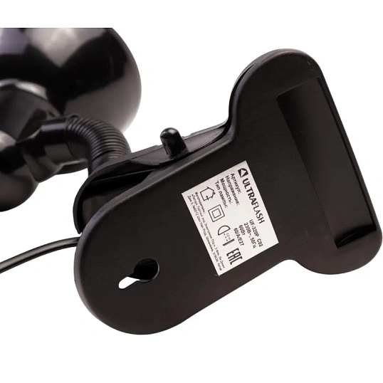Светильник Ultraflash UF-320P C02 черный с прищепкой, 230В, 60Вт, E27