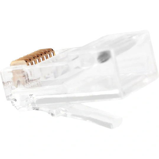 Вилка Cablexpert RJ-45 (8P8C) PLUG3UP6/5 кат.5e, 6 микр, (100 шт.), пак