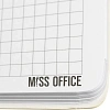 Тетрадь общая А5 Attache Miss Office 128л клетка гребень голубой с серебром