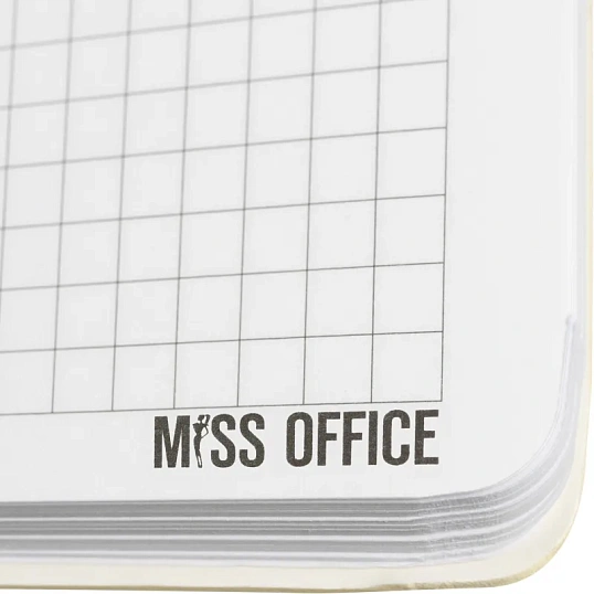 Тетрадь общая А5 Attache Miss Office 128л клетка гребень голубой с серебром