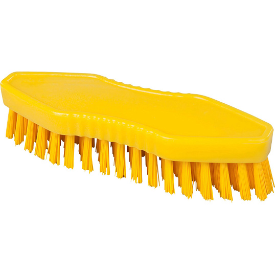 Щетка ручная скраб FBK 180х60мм жесткая желтая 15062-4